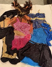 Dance Costumes Teen Lot Of 10 - MA Med Adult LA Large Adult Hip Hop Jazz