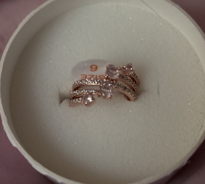 Bomb Party RBP8236 That Beautiful Moment LC Pink Quartz RG Size 6