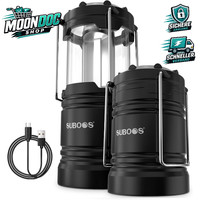 Campinglampe Aufladbar Hybrid Licht Solar Aa Batteriebetrieb Led 2 StüCk Outdoor