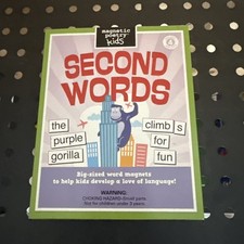 Second Words Magnetic Poetry Kit for Kids Kit 120 Tiles