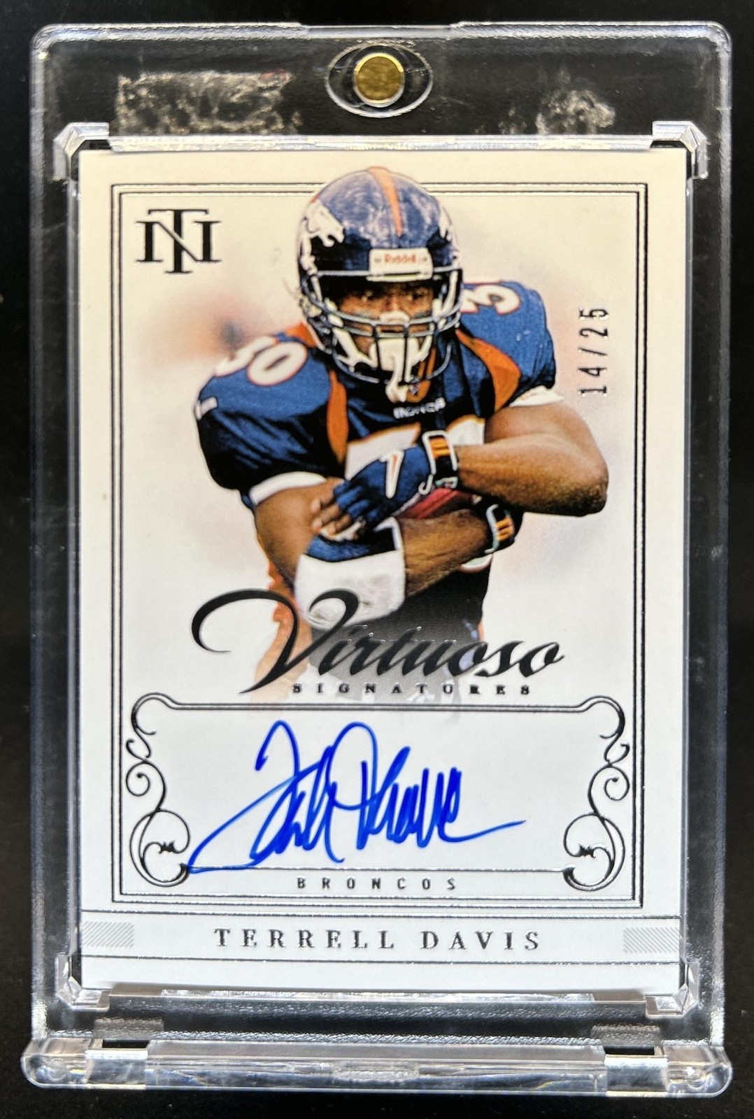 2024 National Treasures Terrell Davis Virtuoso Auto Autograph #14/25