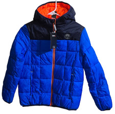 Gerry Boys Torque Puffer Size Medium Ocean Blue/Black/Orange NWT