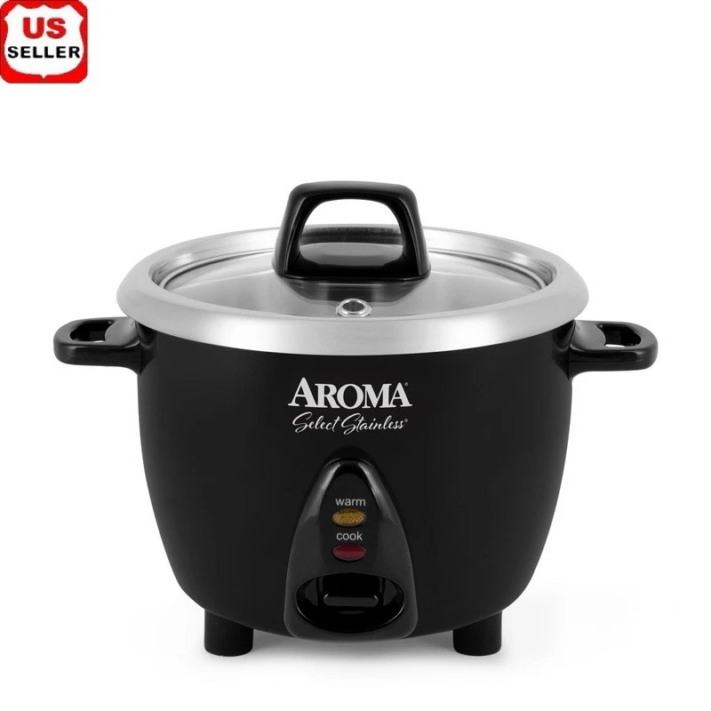 Stainless Steel Electric Rice Cooker 6 Cup Keep Warm One Touch Soup Cooker New