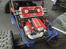 Vanquish H10 Optic Knights Customs Motor Red With Red Radiator combo