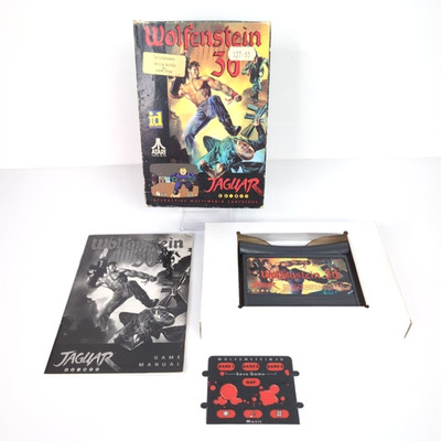 WOLFENSTEIN 3D Atari Jaguar COMPLETE ENG with Overlay and CIB Manual