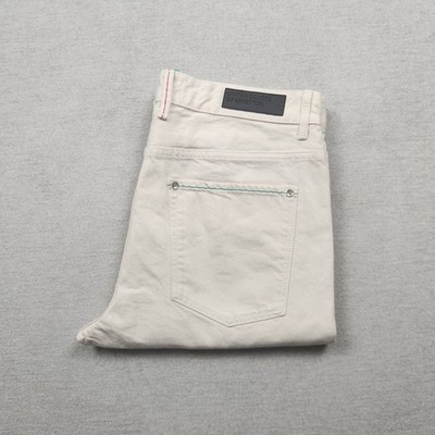 United Colors of Benetton Herren Jeans Hose W34 L30 Denim Beige Regular Straight