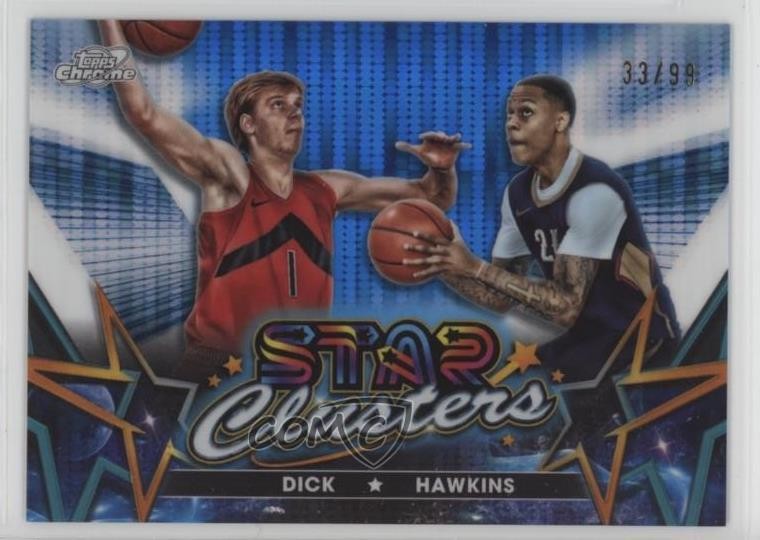 2023-24 Cosmic Chrome Blue Moon Refractor 33/99 Jordan Hawkins Gradey Dick 1ht8