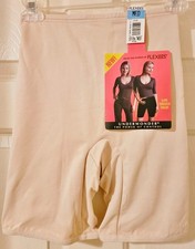 Vintage Flexees 3740 Nude Underwonder Control Long Leg Panty Shaper  Med  NWT