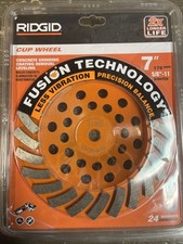 Ridgid Taw7024p1 Turbo Cup Grinding Wheel 24 Segment Ridgid Taw7024p1 Turbo Cup Grinding Wheel 24 Segment