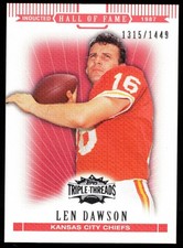Len Dawson - 2007 Topps Triple Threads /1449 #85 FREE SHIPPING!!