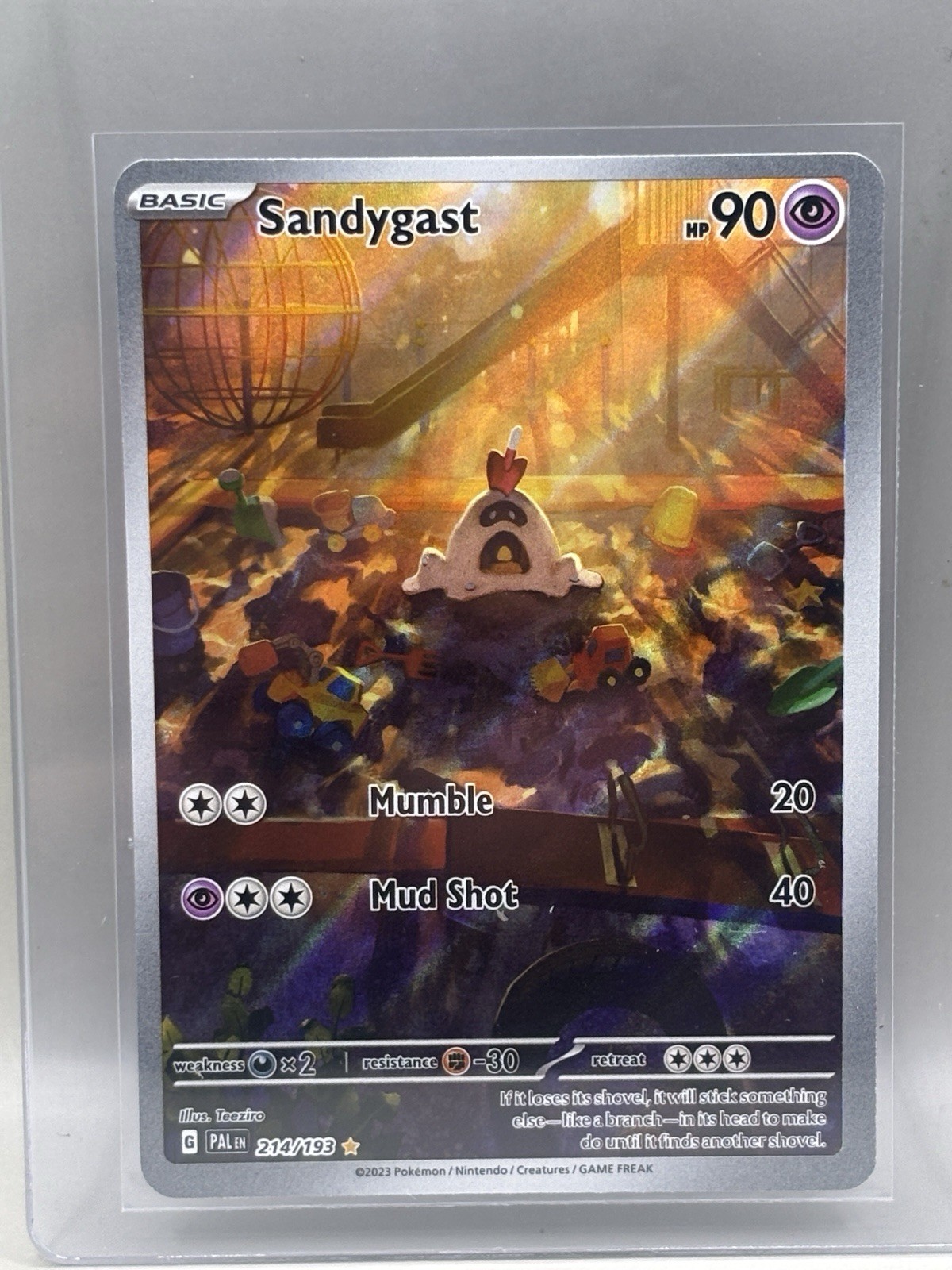 Pokemon TCG Sandygast 214/193! NM Condition! See Description!