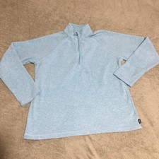Eddie Bauer Blue 1/4 Zip Sweatshirt Women s Size Medium