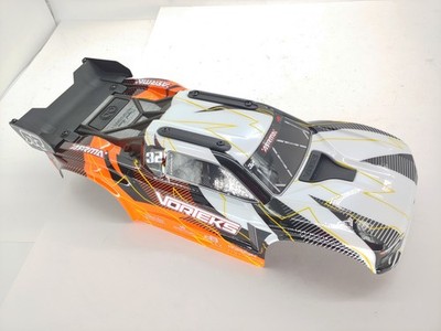 NEW: ARRMA VORTEKS 1/10 2WD STADIUM TRUCK Clipless Trimmed Decaled Body ORANGE