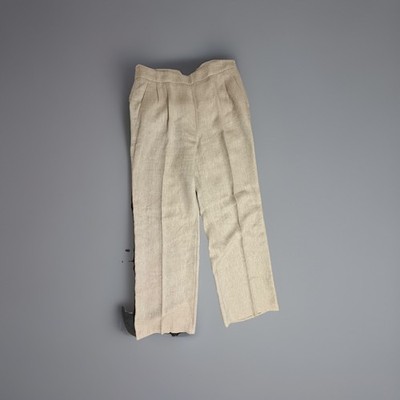 MaxMara 100% Flax Linen High Rise Wide Leg Pants Size 6-8