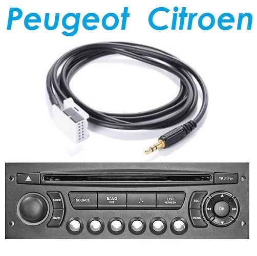 Cable AUXILIAIRE MP3 Audio Autoradio Citroen RD4 JUMPY - Photo 1/1