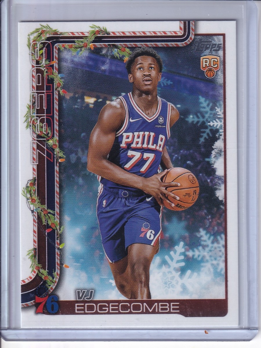 2025-26 Topps Holiday #SSB-VE VJ Edgecombe SSP Cookie Back