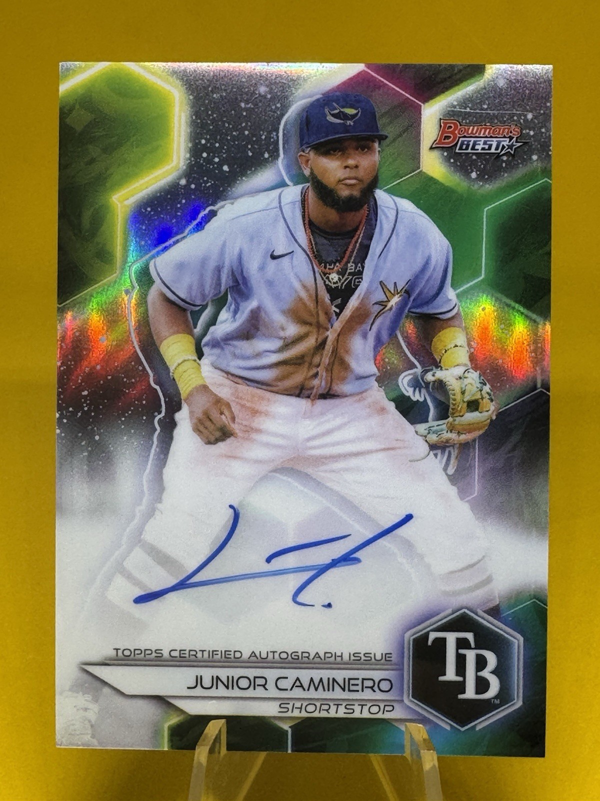 2023 Bowman's Best of 2023 JUNIOR CAMINERO Auto REFRACTOR RC B23-JCO *See Pics