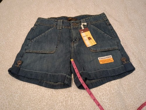 NWT Riders By Lee Jean Shorts Women's Size 8 Cuffed Denim 30 Waist Cotton - Picture 4 of 19