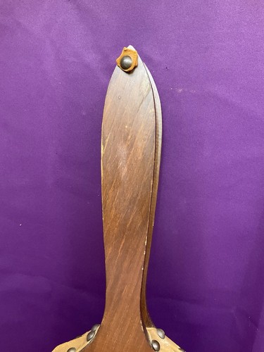 Antiguo fuelle de chimenea águila de madera - Imagen 9 de 17