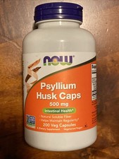 NOW Foods Psyllium Husk Caps 500 mg 200 Veg Caps