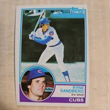 Miscut 1983 Topps - Ryne Sandberg #83 (RC)