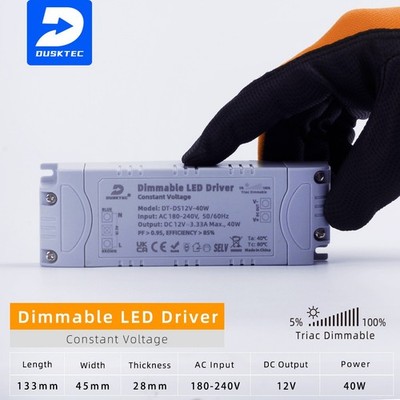 24V 40W TRIAC Dimmbarer LED Treiber Konstantspannungsnetzteil DT-DS12V-40W