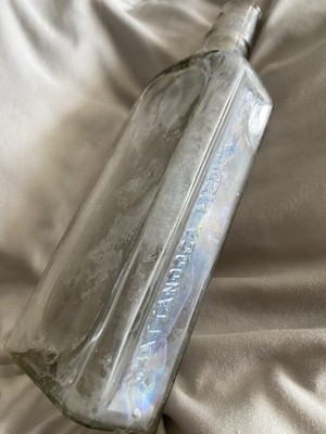 Antique McElrees Wine of Cardui Bottle Chattanooga Medicine Co Aqua Glass