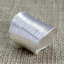 925 Sterling Silver, Solid Silver, Band Ring, Wide Textured Band Ring