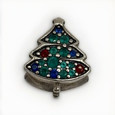 PANDORA 925 Christmas Tree Charm 790018C01 Multicolor RARE