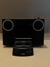 Logic3 I-Station 11 iPod Dock Speaker System Black Tested Working