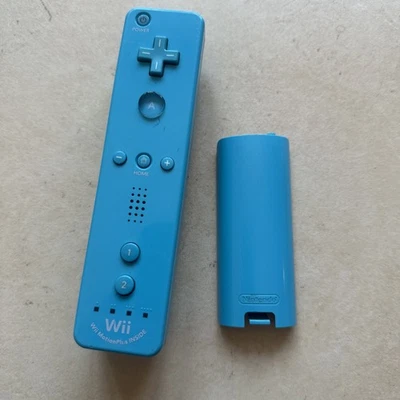 Manette Wiimote Wii + MotionPlus Inside Nintendo Wii Officielle Bleue - Photo 1/4