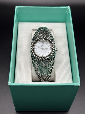 Carolyn Pollack Women s Quartz Mother of Pearl Dial Sterling Silver Bangle 3ATM