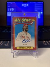 2024 Topps Series 2 Bryce Harper 1989 Topps Baseball All-Star Auto Red /10