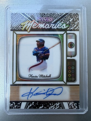 #ad 2025 Leaf Vivid Baseball Vivid Memories Auto VA KM1 Kevin Mitchell 3 5 $40.00