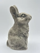 SITTING UP BUNNY Telle M. Stein 1995 Stone Composite Vintage Unboxed