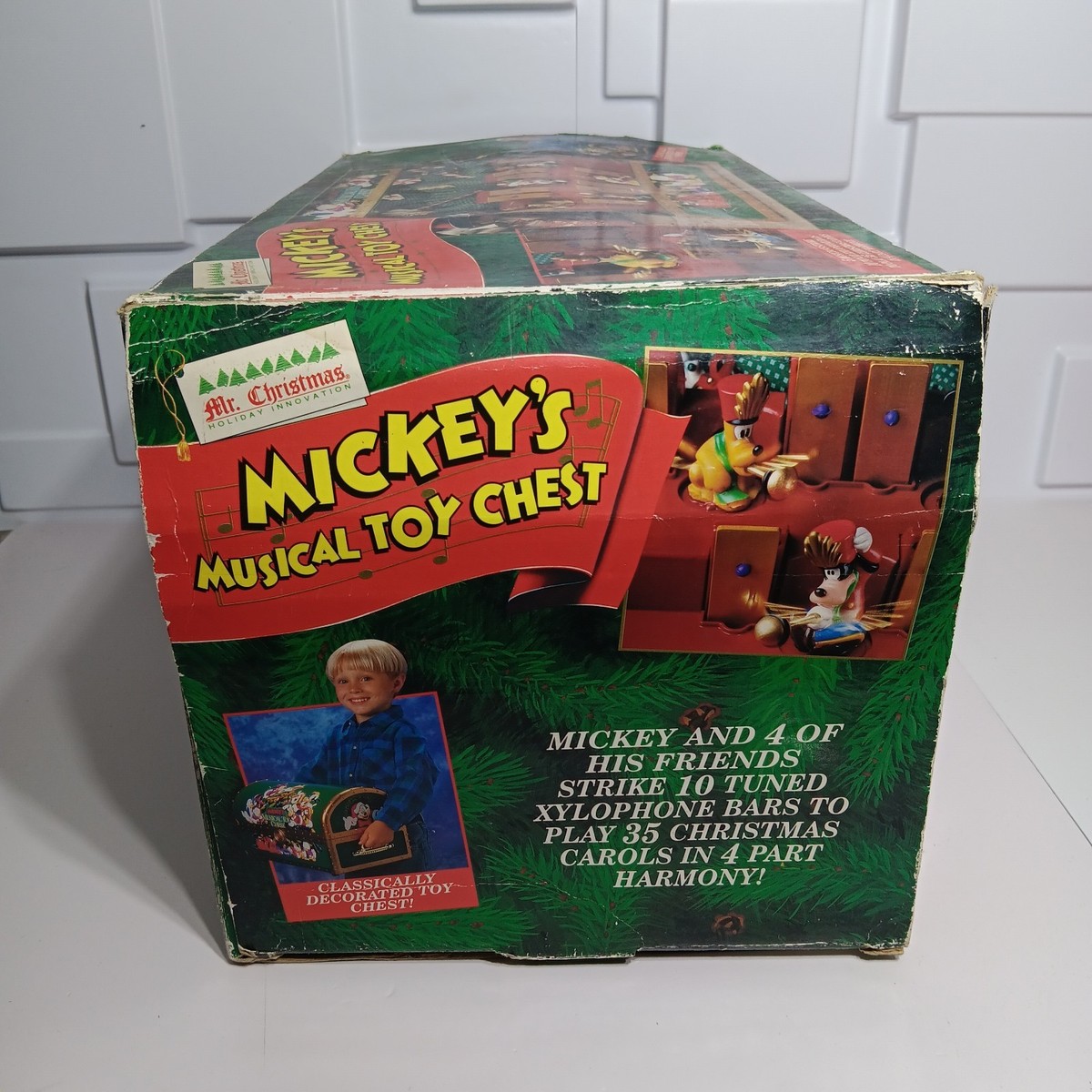 オルゴール Mickey's Musical Toy Chest Disney Mr. Christmas Mickey's Musical Toy Chest Vintage Music Box