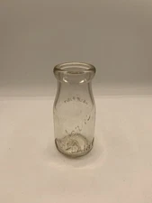 Modern Dairy Half Pint Milk Cream Bottle