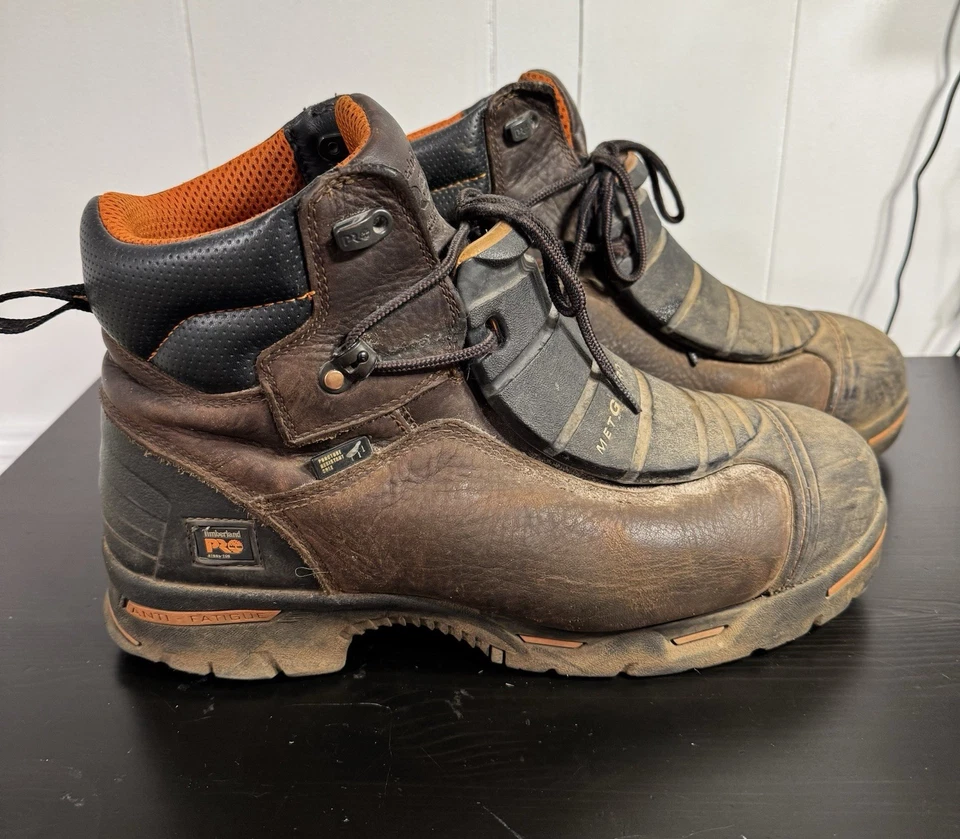 Talla 13W Timberland PRO Endurance Met Guard Punta de Acero Cuero Marrón Bota de Trabajo Foto 4 de 4
