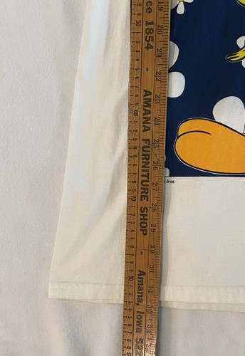Vintage Looney Tunes Tweety Bird Floral Tank Top Women’s One Size White Gathered - Picture 6 of 8