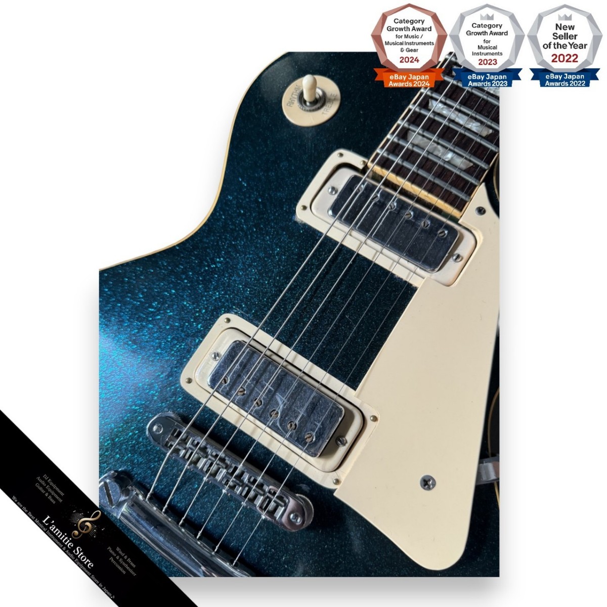 Gibson Les Paul Deluxe 1975 Blue Sparkle Limited Edition Musician