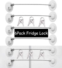 6 Pack Refrigerator Locks with 12 Keys,Child Safety Fridge,Refrigerator Lock ...
