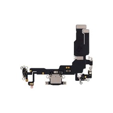 Premium iPhone 15 Charging Port Flex Black Repair Part