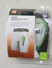 Shock Doctor CORE Compression Short  Bioflex Cup Boys Xs Waist 20"-22"