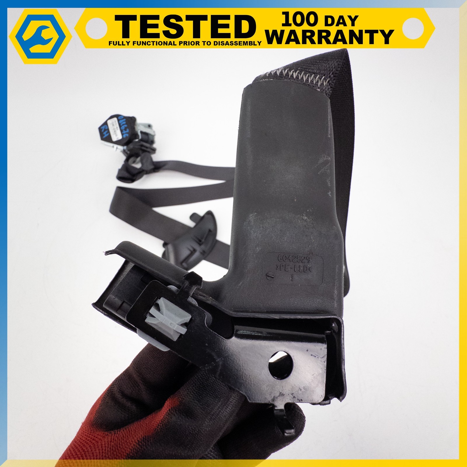 06-13 CHEVROLET CORVETTE C6 FRONT RIGHT PASSENGER SIDE SEAT BELT RETRACTOR OEM