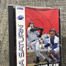 Sega Saturn Grand Slam 1997 Baseball Video Game Disc Case Manual Untested