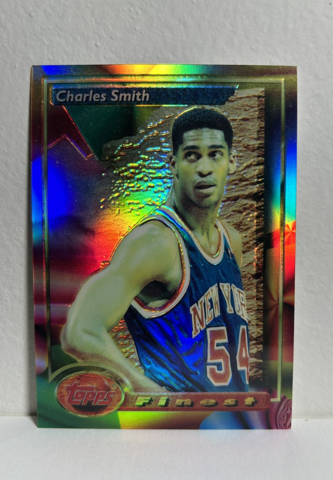 1993-94 Topps Finest - Charles Smith Refractor #18 New York Knicks