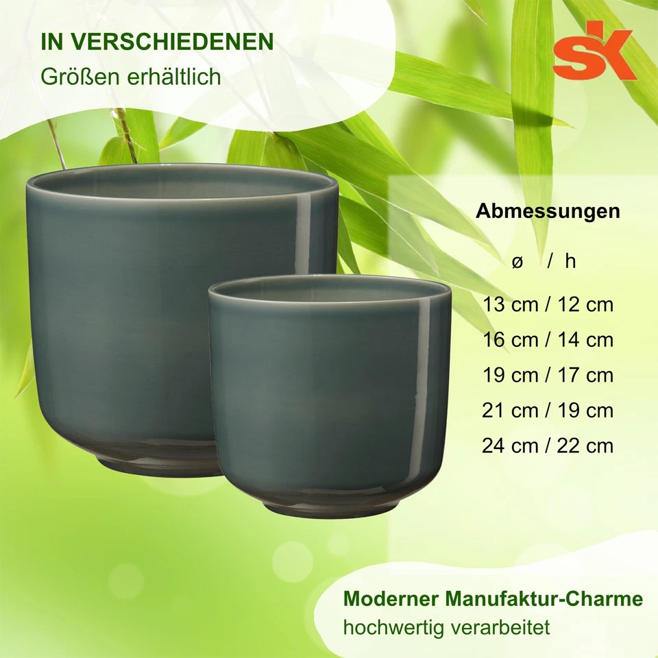 Keramik Übertopf Bari - Qualität der Fa. SK Soendgen Keramik - Bild 2 von 3