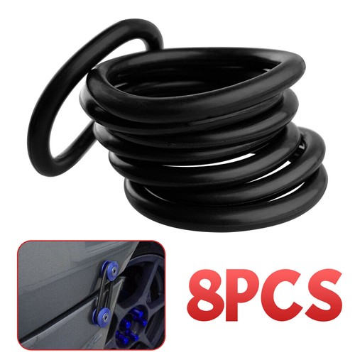 8PCS Bumper Fender Quick Release Fasteners Replacement Rubber Bands O-Rings New - Imagen 2 de 14