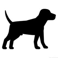 Beagle Dog - Decal Sticker - Multiple Colors Sizes - ebn6524