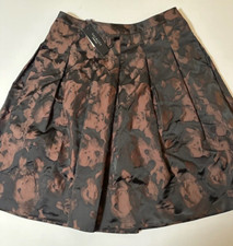 Talbots Skirt Watercolor Floral Flare Party Hostess Women's 8P